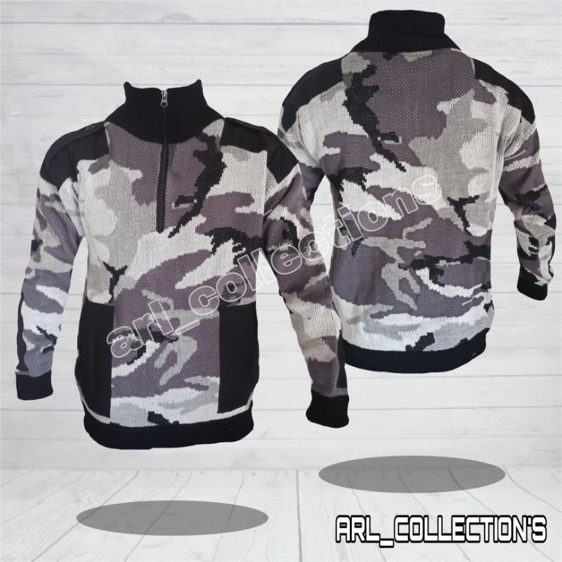 SWEATER LORENG SALJU/JAKET SWETER RAJUT LORENG ARMY