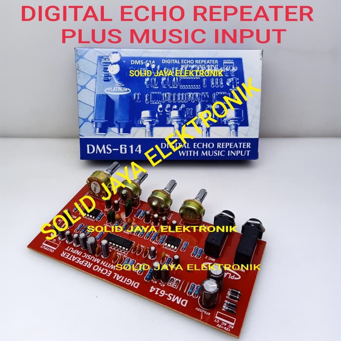 KIT DIGITAL ECHO REPEATER PLUS MUSIC INPUT DMS-614 DMS614 DMS 614 DIGITAL ECHO PLUS TONE CONTROL