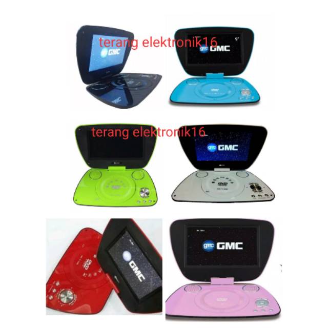 DVD PLAYER PORTABLE GMC 7INCH / 9INCH
