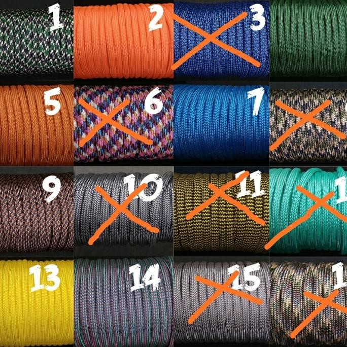 /////] tali paracord / tali gunung 4mm 550lbs