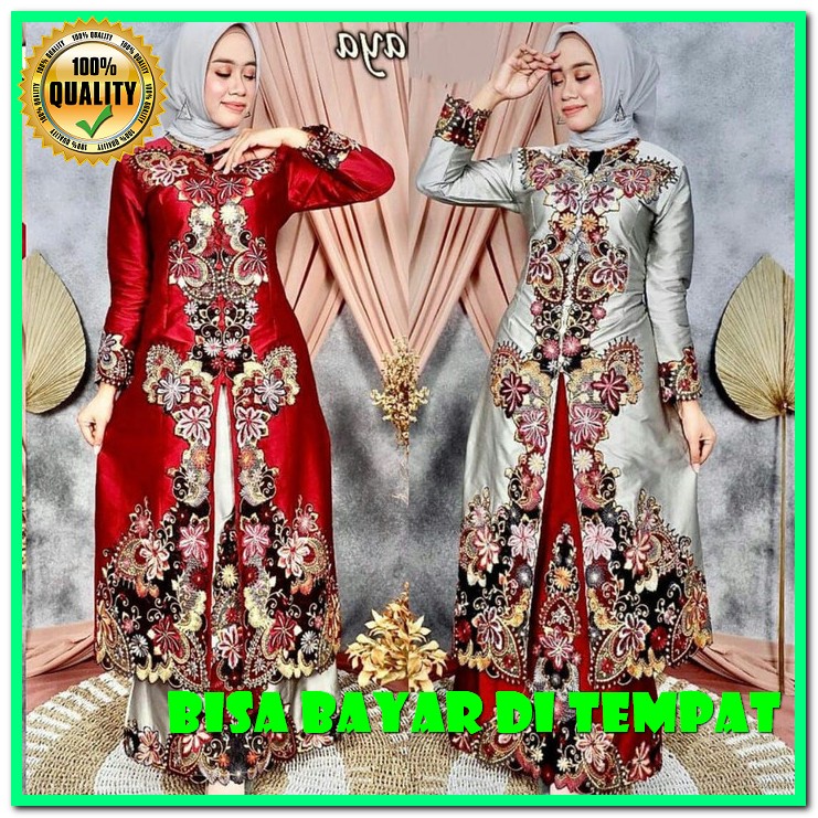 Gamis Wanita | Gamis Syar I | Gamis Motif | Gamis Wanita Terbaru  YN726 Setelan Kebaya Abaya Modern