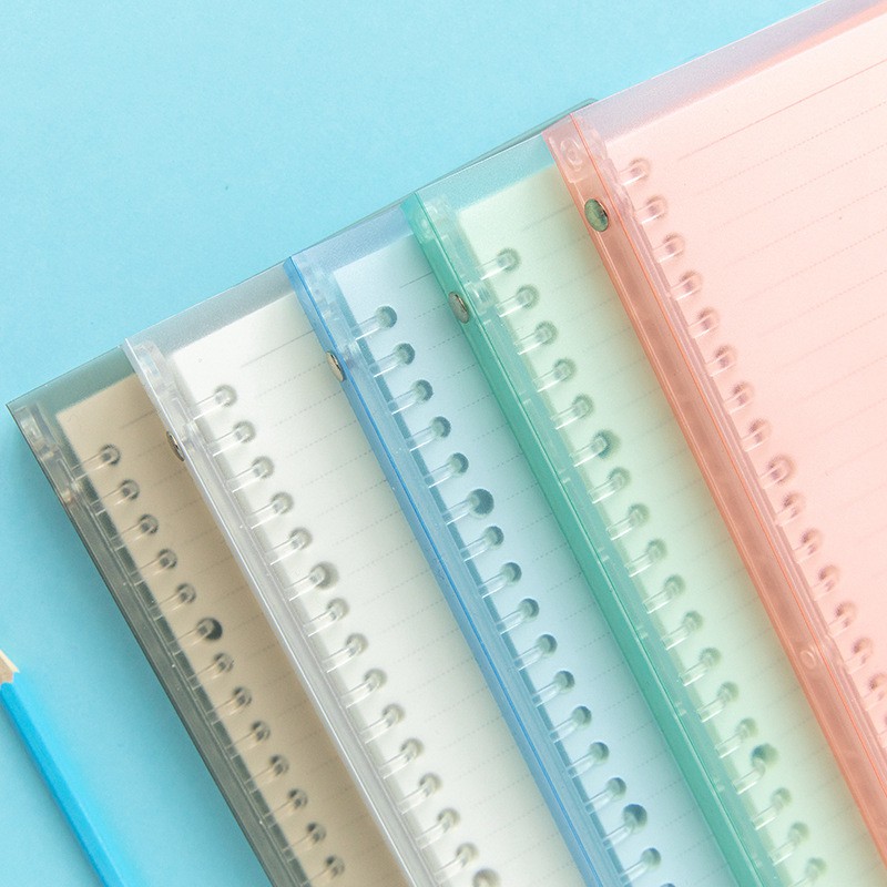 

InJO CHIHIRO A5/B5 TRANSLUCENT SOFT LOOSE LEAF BINDER NOTEBOOK