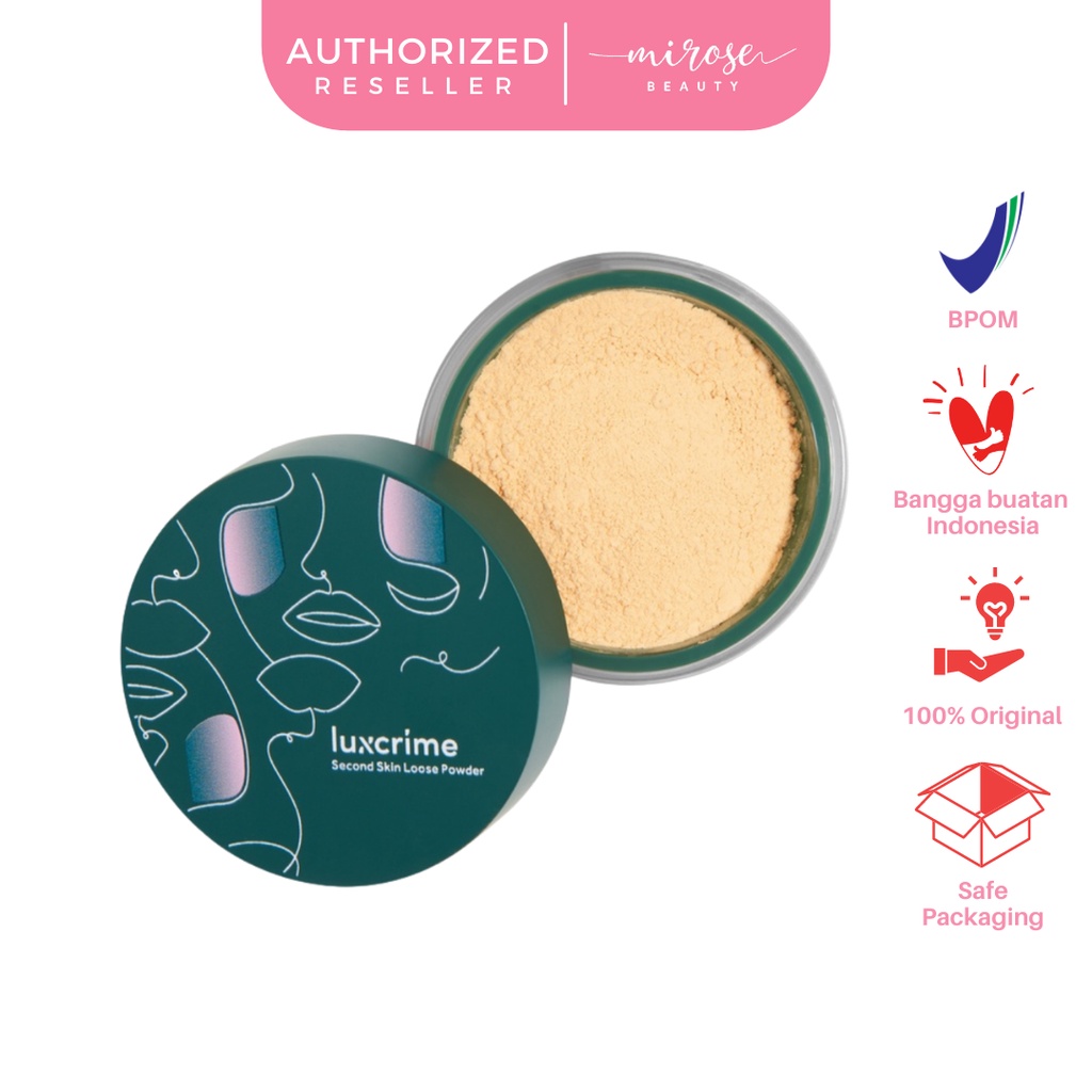 Luxcrime Second Skin Loose Powder Translucent Light, Banana, Translucent Deep