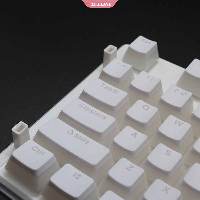 108pcs / Set Skin Pudding Cream Pbt108 Dua Warna Translucent Untuk Keyboard Mekanik