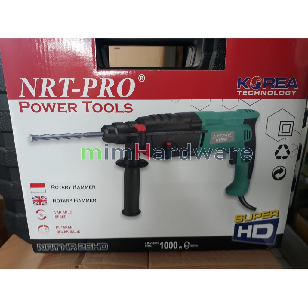 mesin bor rotary hammer NRT-PRO HR26 HD