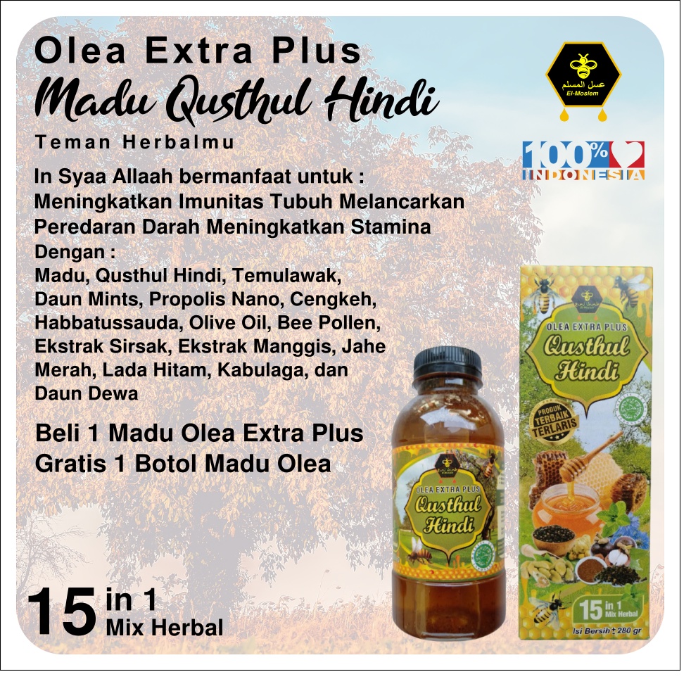 

Obat Maag Paling Ampuh New Promo ! Beli 1 Gratis 1 Madu Qusthul Hindi Plus Propolis, Bee Pollen dan Ekstra Herbal Lainnya