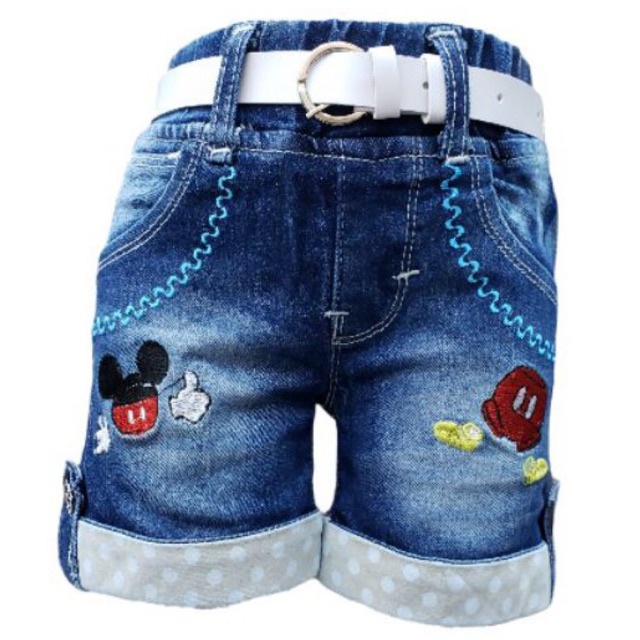 Celana Pendek Hot Pants Anak Perempuan Bahan Denim Jeans Usia 1 Tahun - 6 Tahun Premium