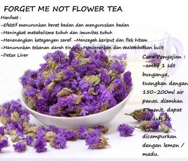 Forget Me Not flower tea