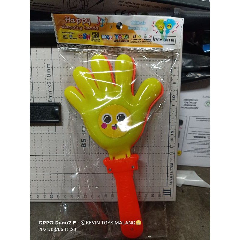 SH 118 HAPPY CLAPPING HAND / Mainan Anak tepuk tangan happy clapping hand goyang tepok