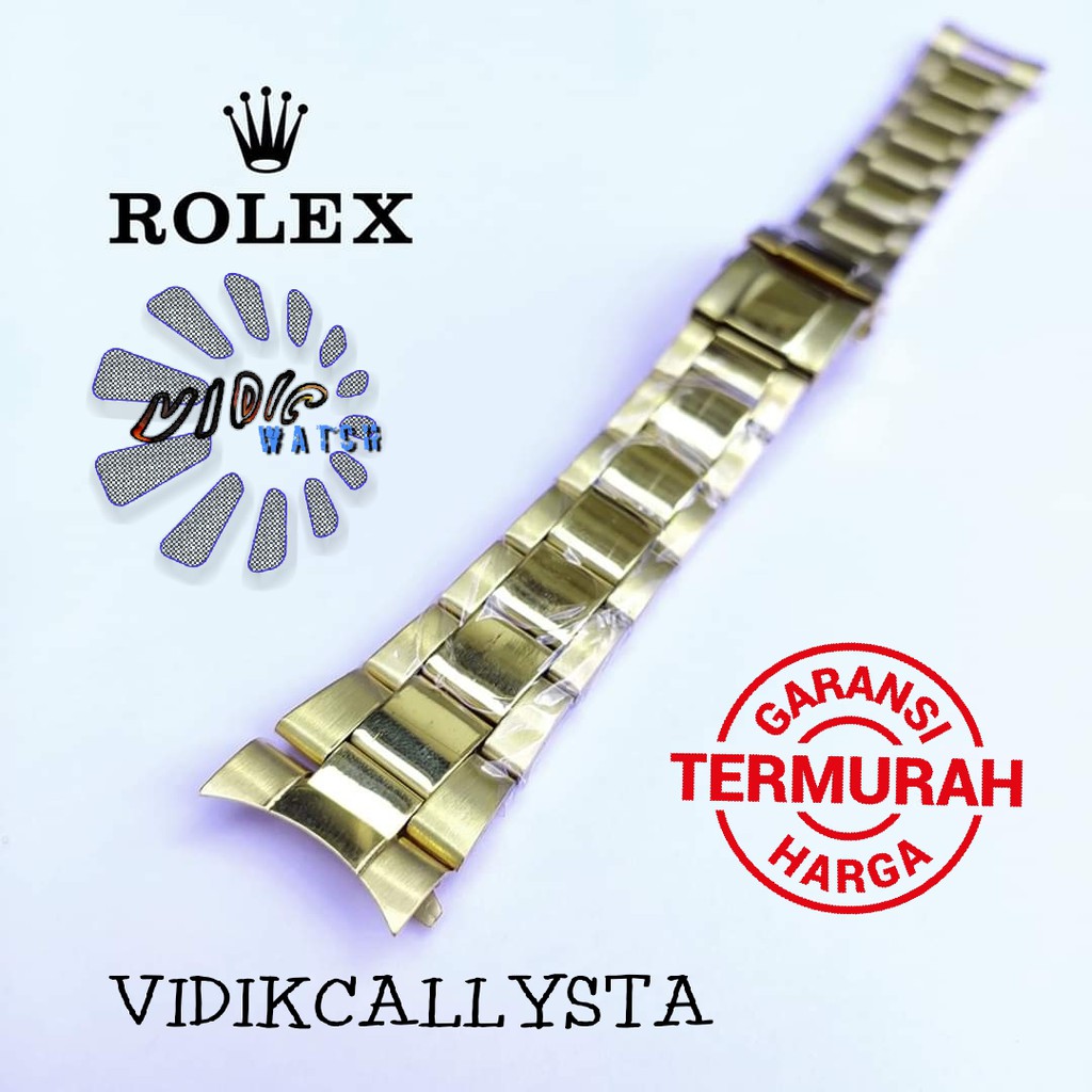 STRAP ROLEX DAYTONA TALI JAM TANGAN ROLEX DAYTONA GOLD 20MM 20 MM