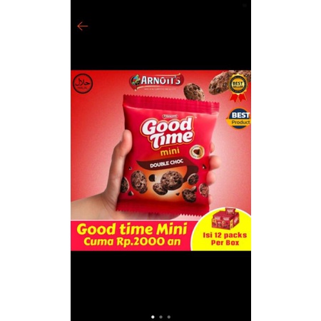 

[PROMO] Goodtime mini double coklat saset baru murah isi 12*18gr