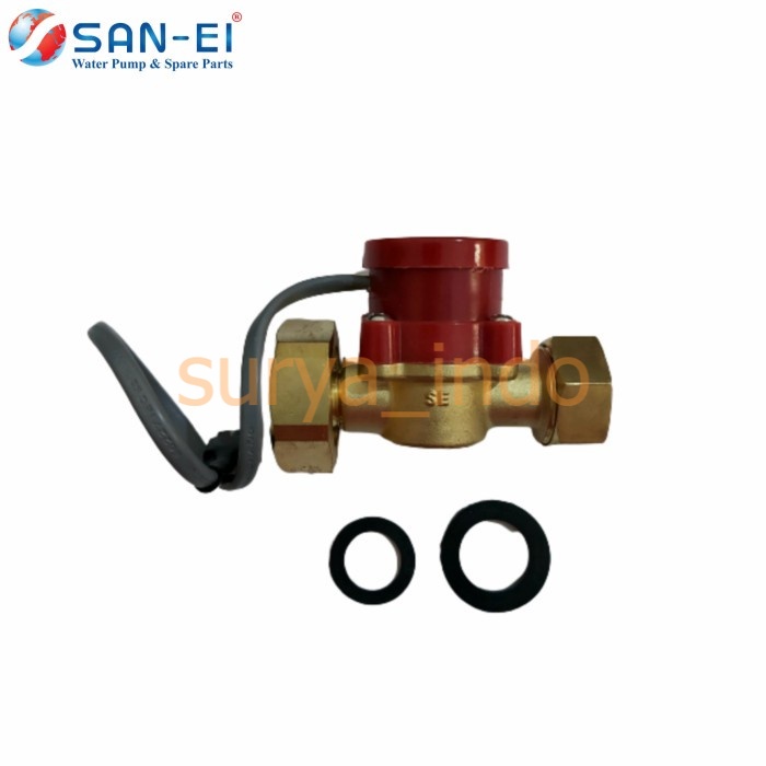 BRASS SWITCH CONTROL 1&quot; X 3/4&quot; SAN-EI WATER FLOW SWITCH POMPA DORONG