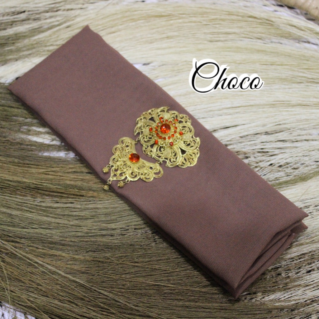 Selendang Sifon Hycon | Selendang Bali | Senteng-Choco