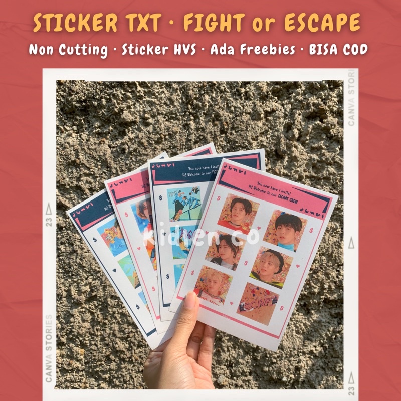 STIKER TXT TCCFOE Fight Freeze / Sticker Icons Yeonjun Soobin Beomgyu Taehyun Hueningkai