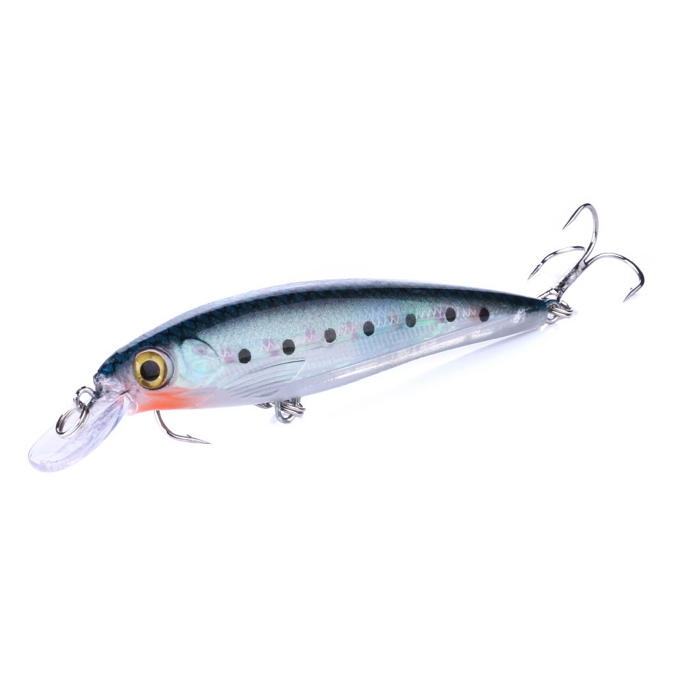 HENGJIA New 10Pcs 11cm/13.4g Minnow Umpan Pancing Swimbait Ikan Fishing Lure Wobble Bait Tackle