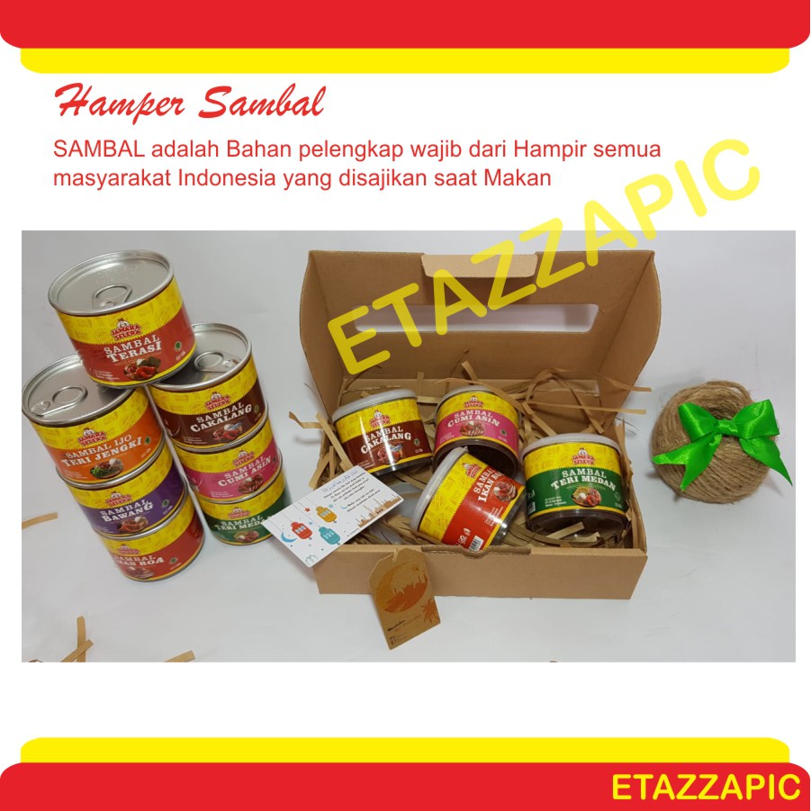 

MURAH Paket Hamper Sambal Ramadhan Lebaran Hampers Set Parcel Kurma Sambal Cantik Simpel Murah