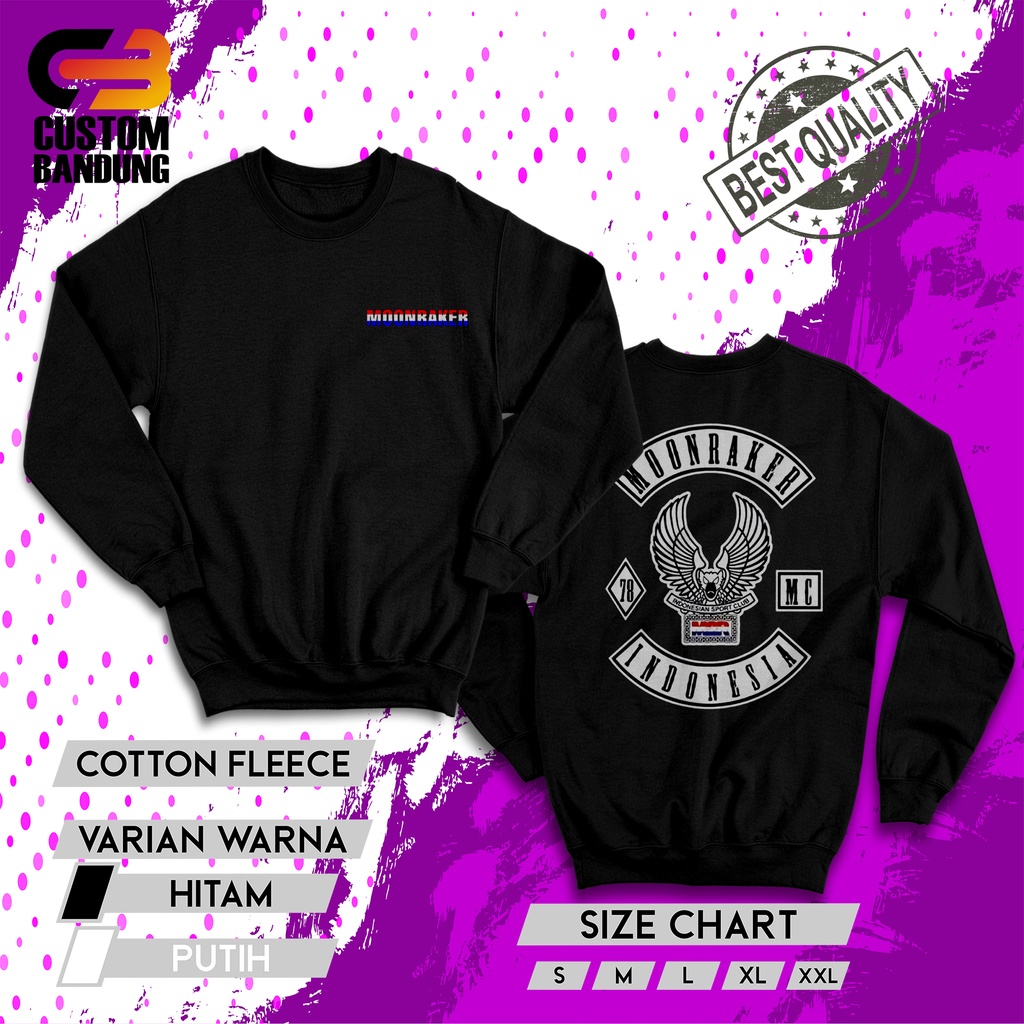 CREWNECK MOONRAKER 3 INDONESIA/ BAJU CREWNECK CLUB MOTOR/ CREWNECK DISTRO/ CREWNECK KOMUNITAS/ CREWNECK CUSTOM/ COMBED LEMBUT NYAMAN DIPAKAI/ CREWNECK KEREN/ CREWNECK ORIGINAL