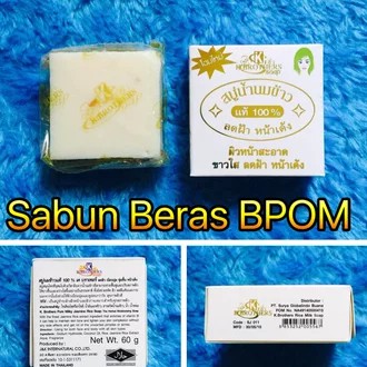 [4pcs] COD Pemutih Kulit Selangkangan Ketiak Pantat Lipatan Wajah Tubuh | K Brothers Soap Thailand