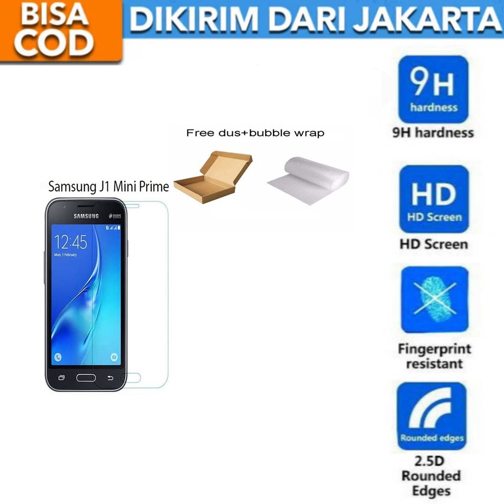 Samsung Galaxy J1 Mini Prime Tempered Glass Screen Protector Anti Gores