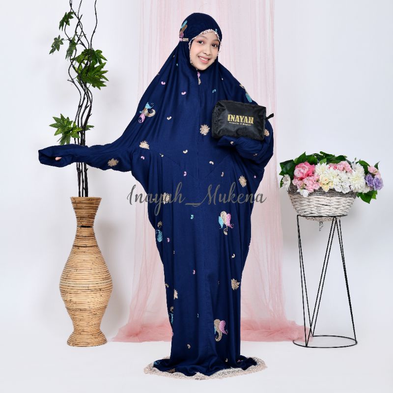 Mukena Terusan Anak Remaja Tanggung Bordir Starla-8