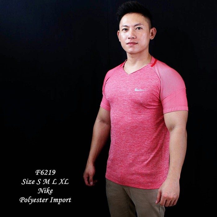 Kaos Olahraga Pria Nike Pink F6219