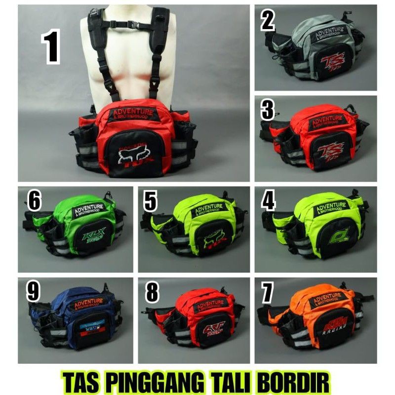 Tas Pinggang Bordir Tas pinggang Motocross Tas Pinggang ngetril trail Adventure