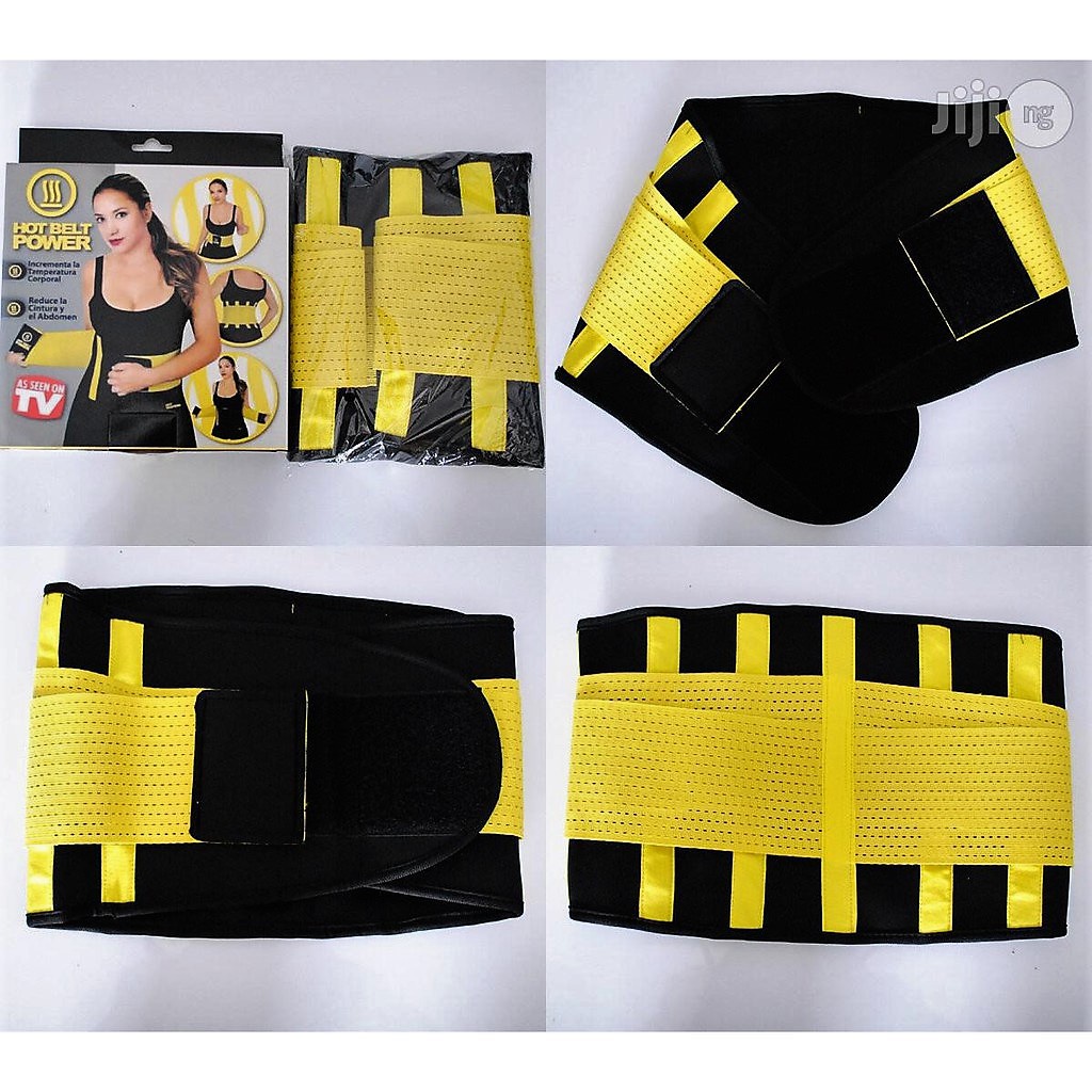 [ BISA COD ] HOT SHAPERS POWER BELT KORSET / SABUK SPORT PEMBAKAR LEMAK PERUT + BOX