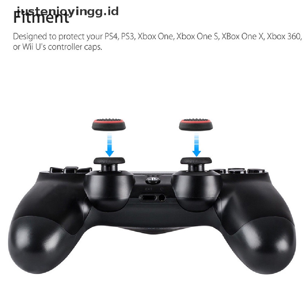 // justenjoyingg.id // 4PCS Controller Game Accessories Thumb Stick Grip Joystick Cap For PS3 PS4 XBOX ~