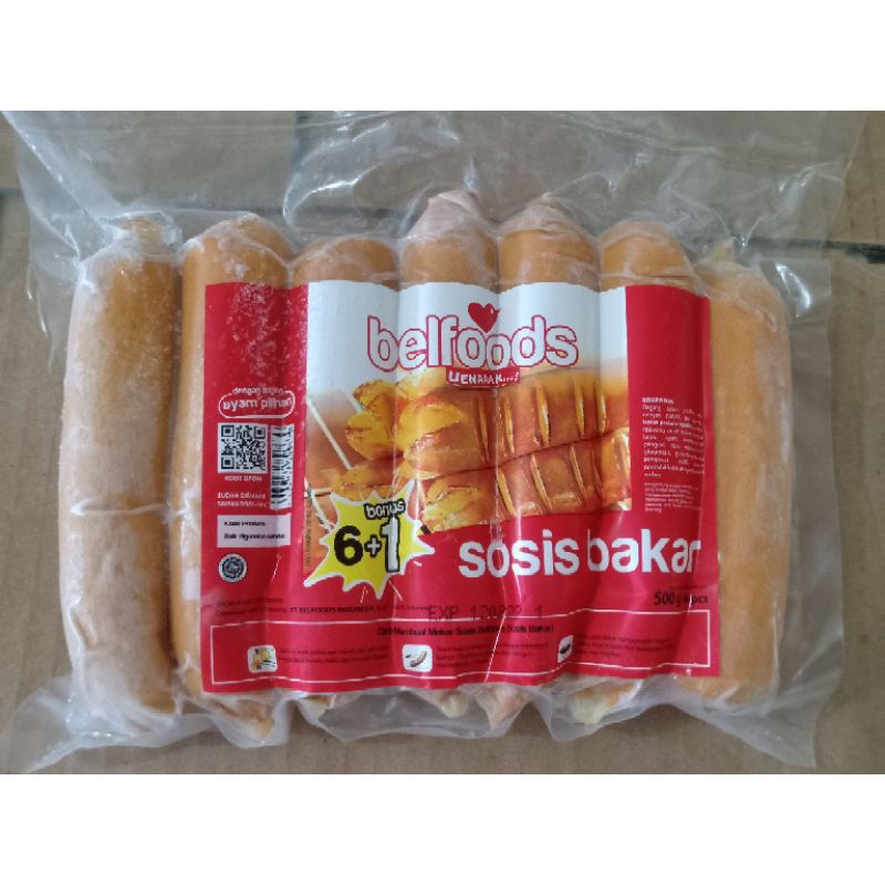 

Belfoods Sosis bakar 6+1 Panjang 500gr