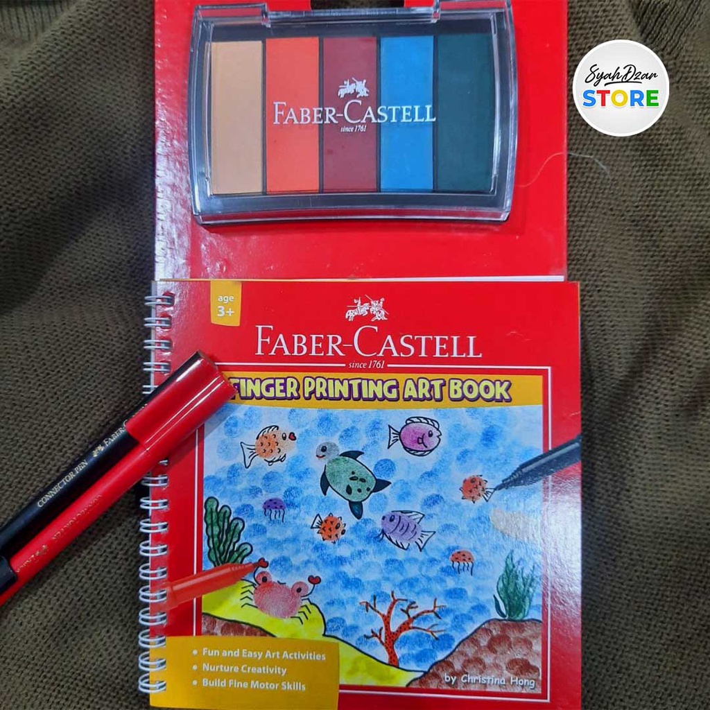 

Finger Printing Art Book/ Cap Jari tangan Buku Gambar Faber Castell