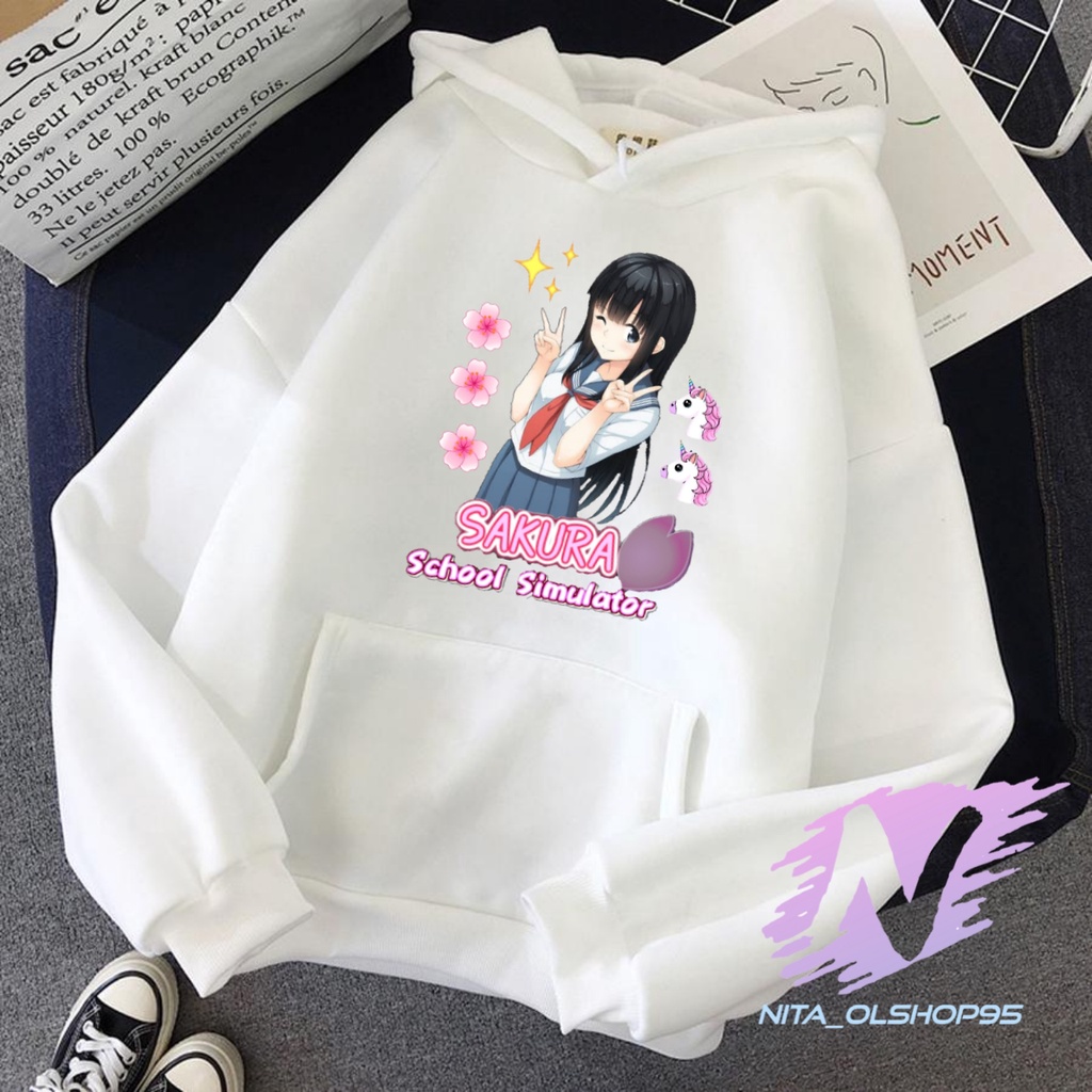 HOODIE ANAK SAKURA SCHOOL SIMULATOR SWEATER SAKURA SCHOOL ANIME