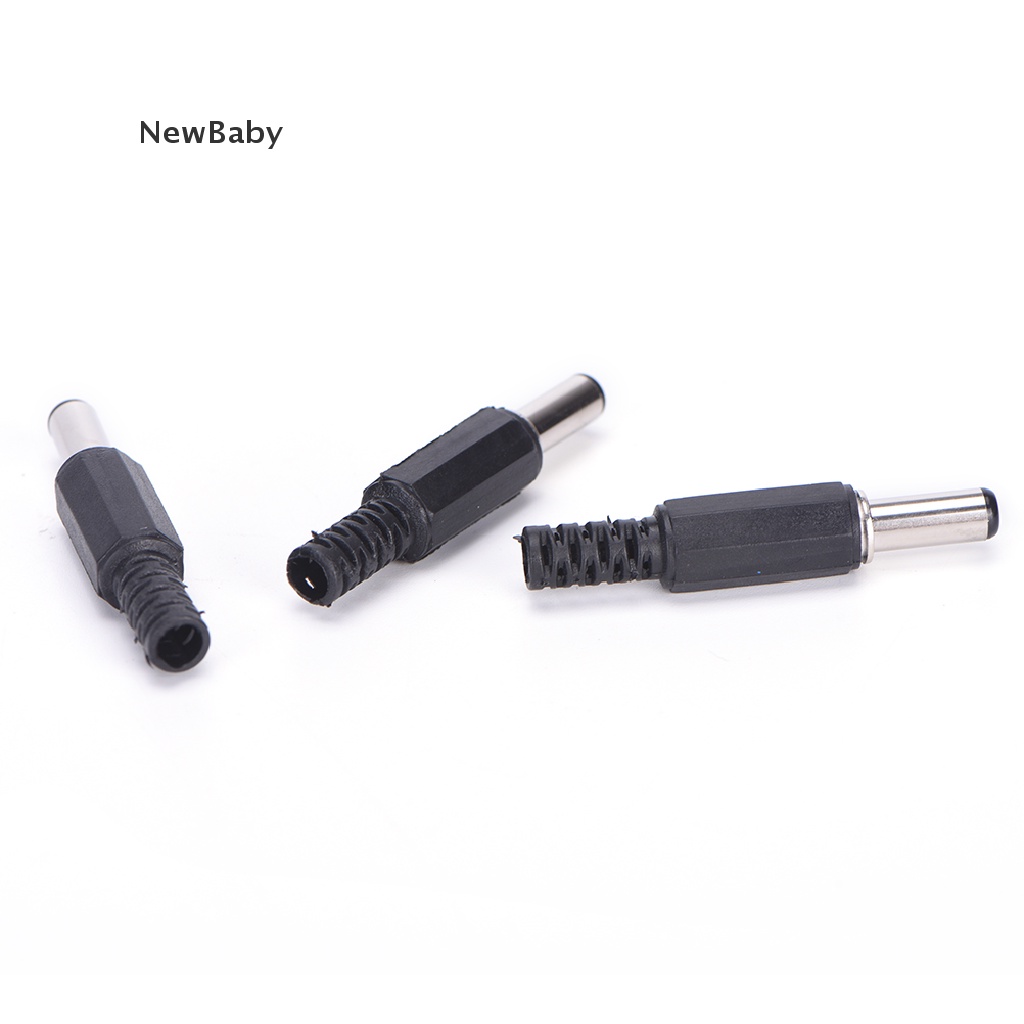 10pcs Adapter Konektor Jack Plug Dc Male 5.5x2.1mm Diy