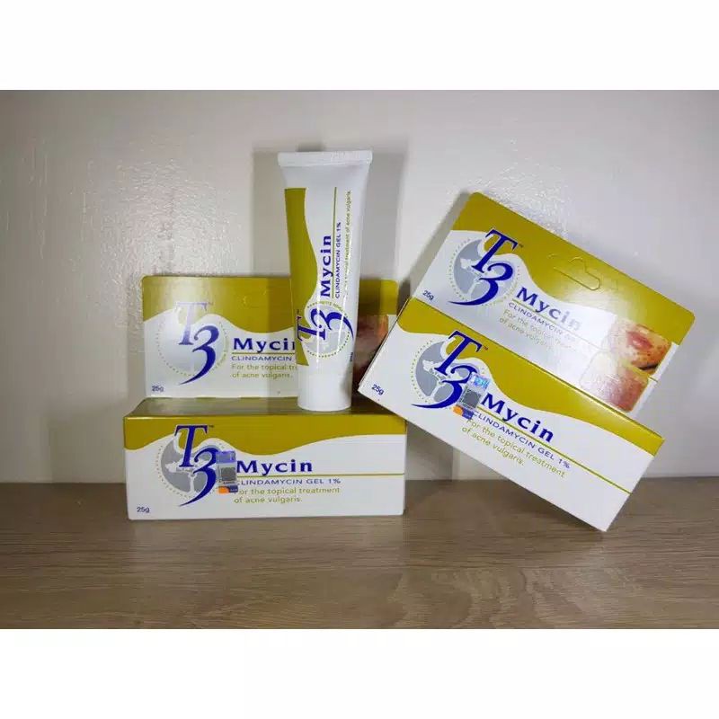 OBAT JERAWAT T3 dan BEKAS JERWAT mycin clindcamycin Gel ASLI DARI MALAYSIA 100%
