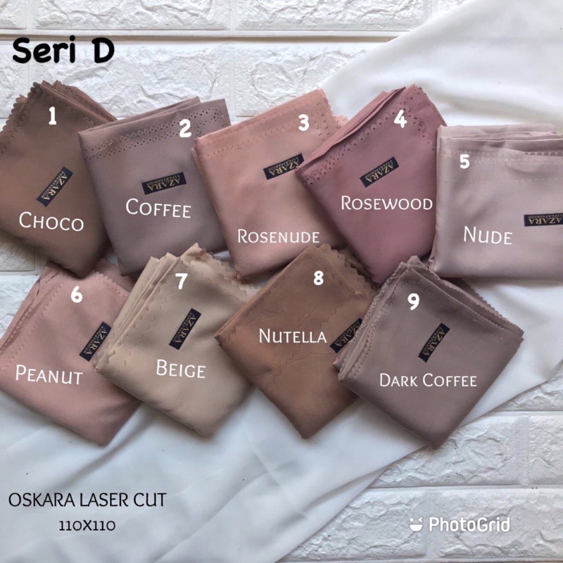 SEGIEMPAT VOAL MIRACLE OSKARA LASER CUT / JILBAB HIJAB SQUARE VOAL PREMIUM LC TERMURAH