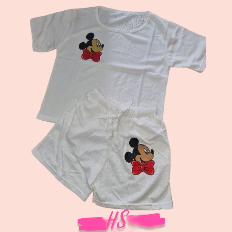 STELAN BABYTERRY LOGO MICK CUTE/SET SANTAI ABG&amp;DEWASA