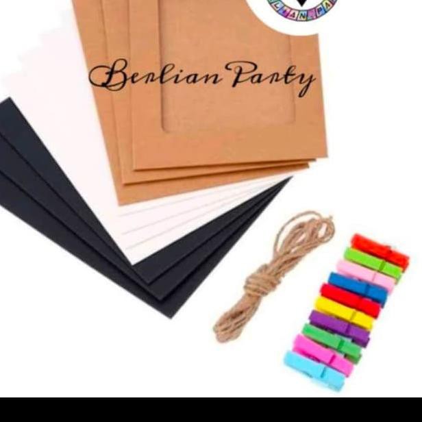 Frame foto gantung / Bingkai foto gantung / wooden clip foto frame 3R