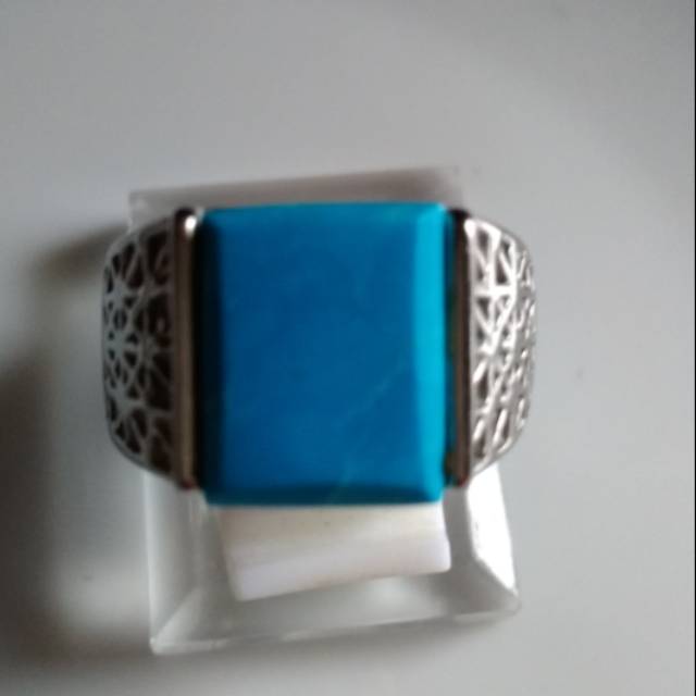 Cincin cowok batu permata pirus
