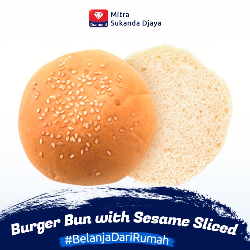 

Burger Bun With Sasame Sliced