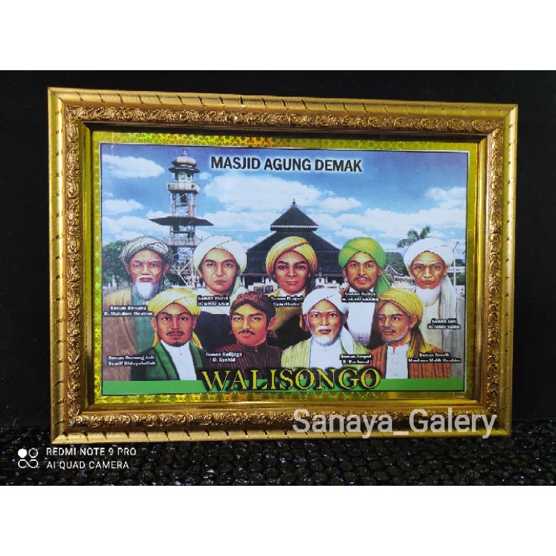 bingkai foto wali songo-wali 9 +bingkai murah