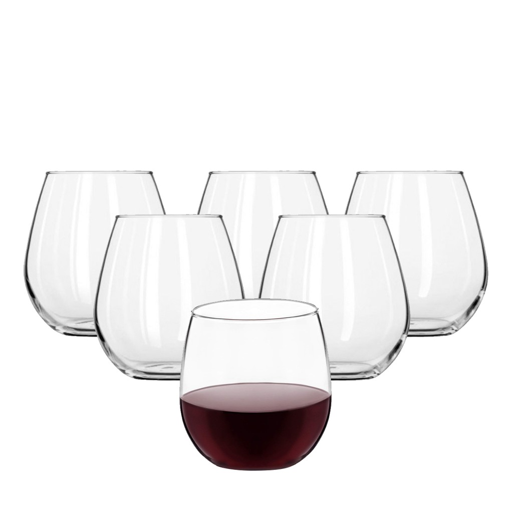 CITINOVA - 6 Pcs Gelas Minum Kaca TUSCANY Ukuran 450ml / Gelas Merry / Gelas Dalgona