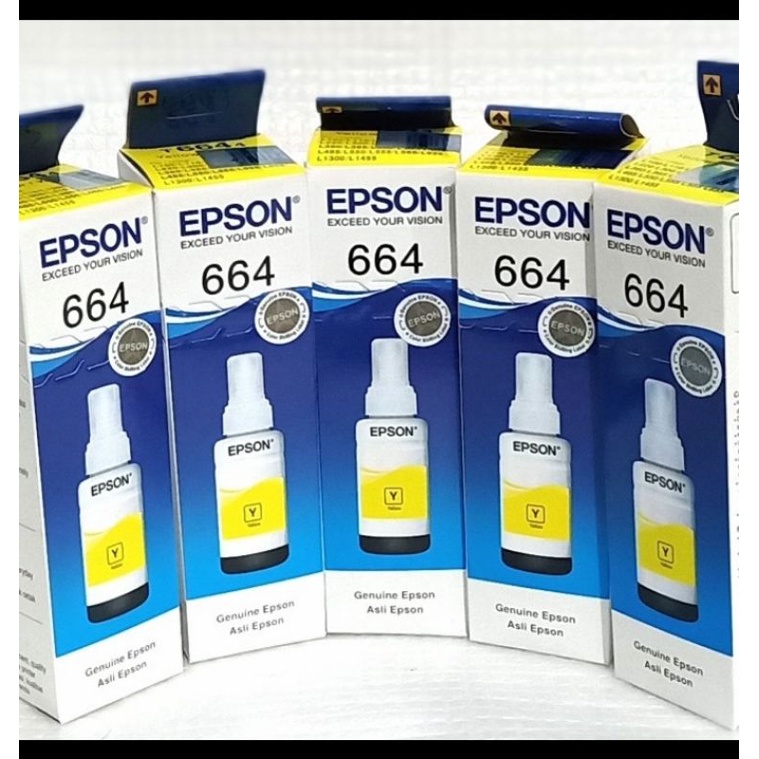 Tinta Epson 664 Yellow 100% Original Tinta Epson kuning