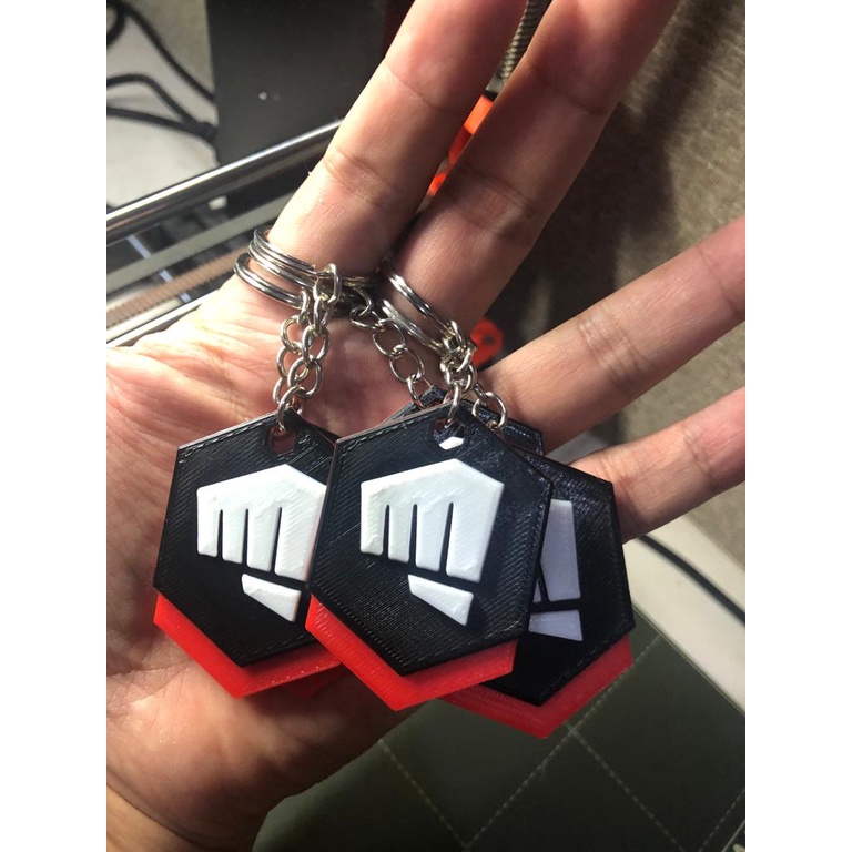 Valorant Riot Fist Bump Gun Buddy Keyring / Gantungan Kunci