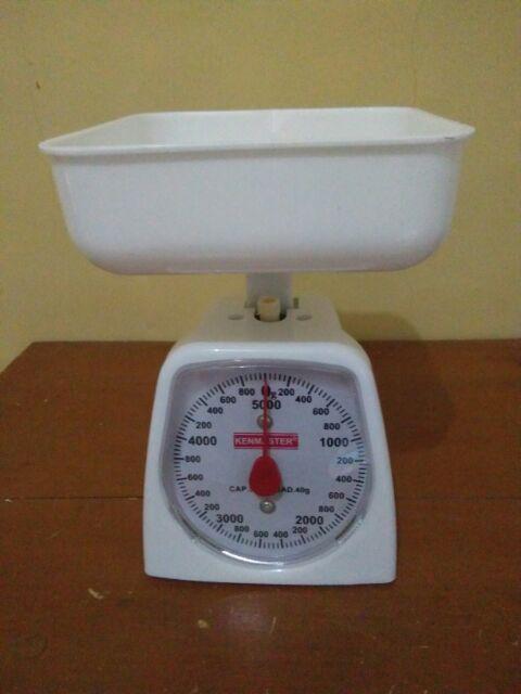 Timbangan Dapur Analog + Wadah Kenmaster Kitchen Scale 5 Kg 5kg