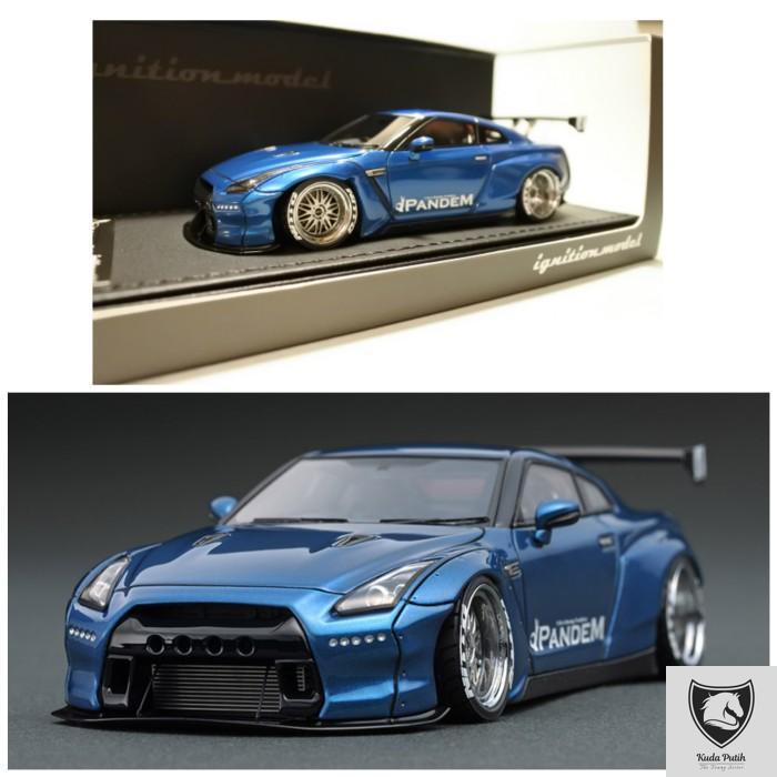 Ignition Model 1/43 Nissan Pandem R35 Gt-R Blue Metallic By Eastern