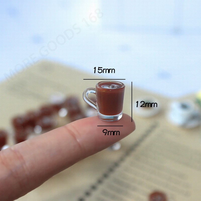 Mini Latte Art Model Kopi Untuk 1:12 Dollhouse Miniatur Dekorasi Aksesori Mainan Micro Landscape Decor Shooting Prop (Stok Tersedia)