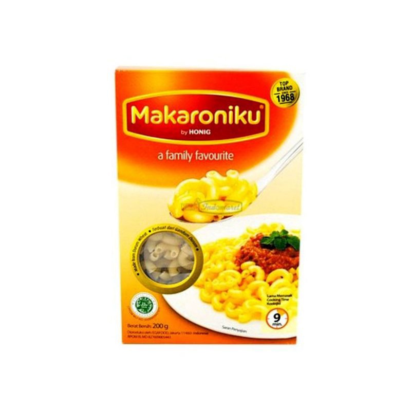 

Honig Makaroniku makaroni elbow 200g mentah