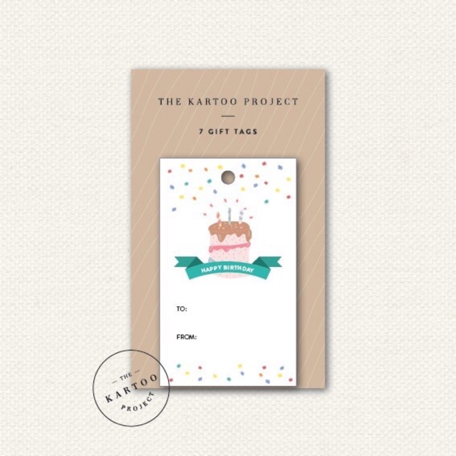 

The Kartoo Project Gift Tag / Kartu Ulang Tahun Birthday isi 7