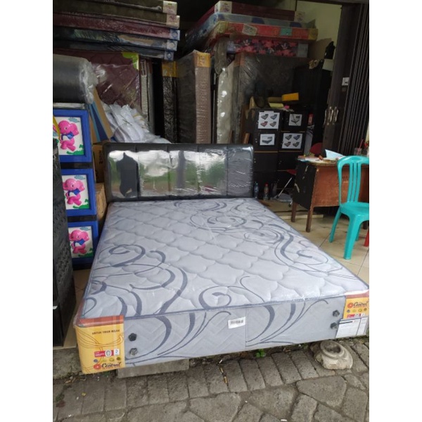 Central Multibed Series kasur set model divan menyatu ada sandaran Spring Bed bergaransi resmi 160 x