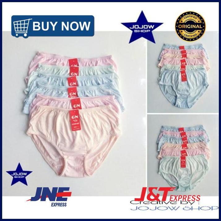 Grosir (6 pcs) Celana dalam wanita Golden Nick 381 karet zig zag - M