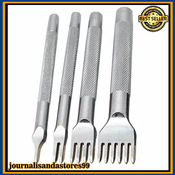 

Lacing Stitching hole punch 1 set isi 4 pcs prong leather tools
